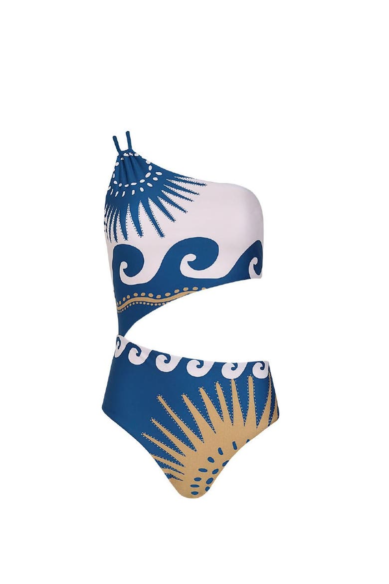 Sacred Sun Hannah Cobalt Trikini One Piece, Alternate, color, NAVY BLUE PRINT