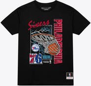 Mitchell & Ness Men's Mitchell & Ness Black Philadelphia 76ers Lightning Swish T-Shirt