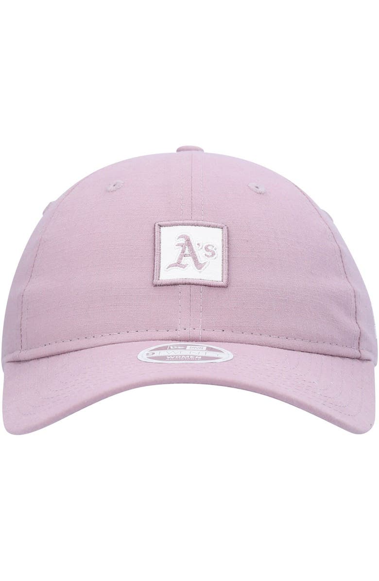New Era Women's New Era Purple Oakland Athletics Mini Patch Adjustable Hat, Alternate, color,
