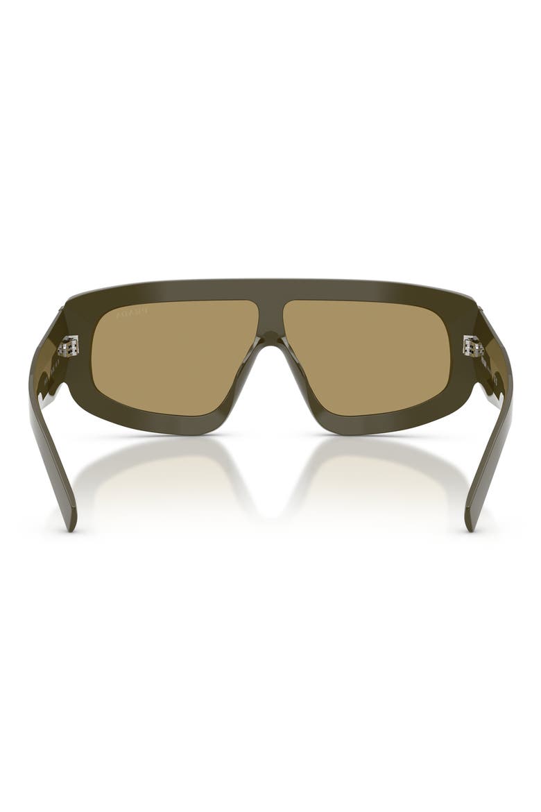 124mm Oversize Irregular Sunglasses, Alternate, color, LAUREL / GREEN OLIVE