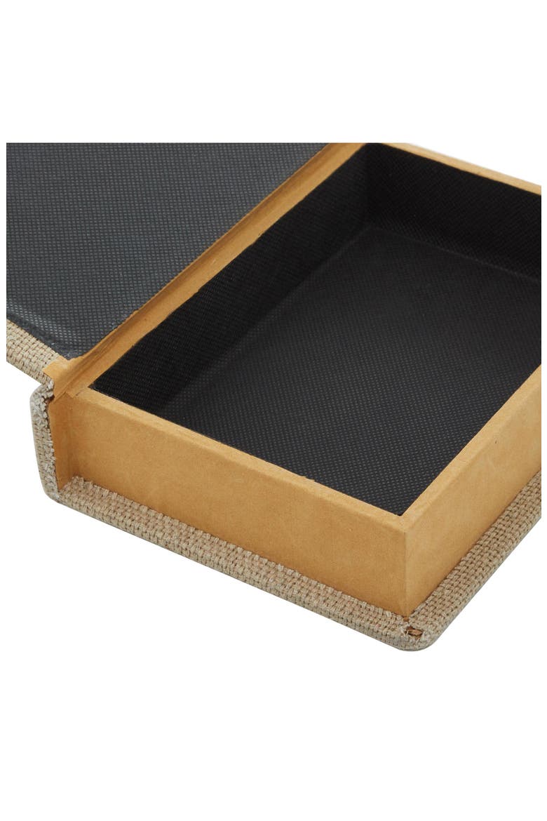 Set of 3 Faux Book Boxes, Alternate, color, BROWN