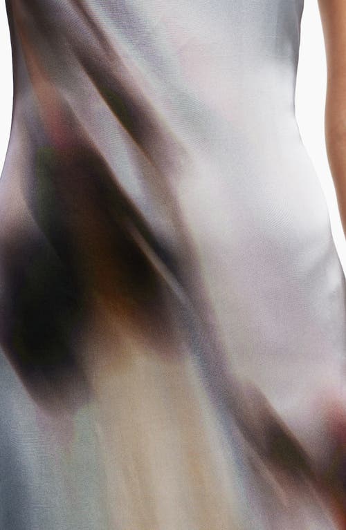 Significant Other Sora Stretch Satin Maxi Dress In Multi