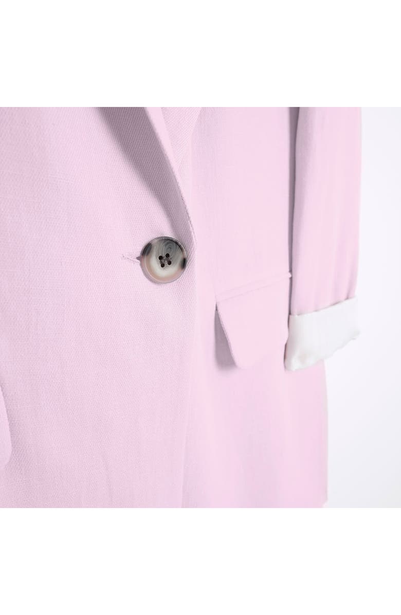 River Island Roll Cuff Linen Blend Blazer, Alternate, color,