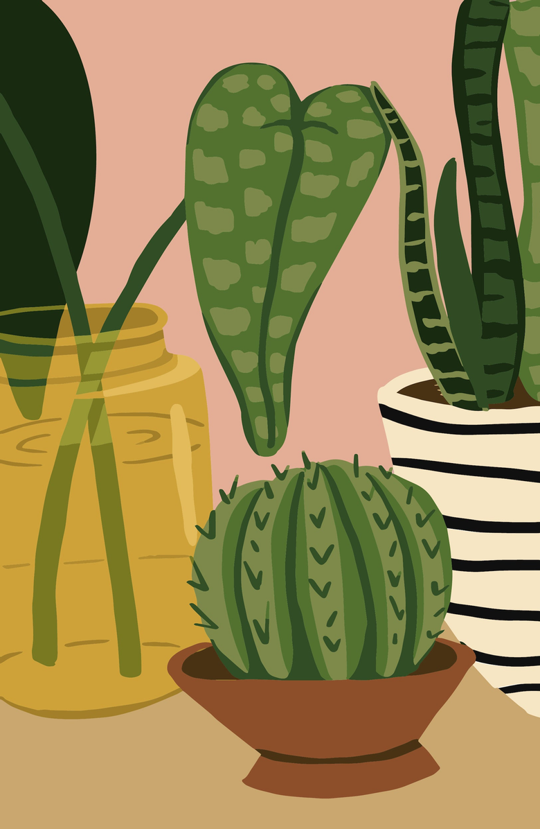 Pink Picasso Kits Keep Growing Paint by Numbers Kit, Alternate, color, Greens / Browns