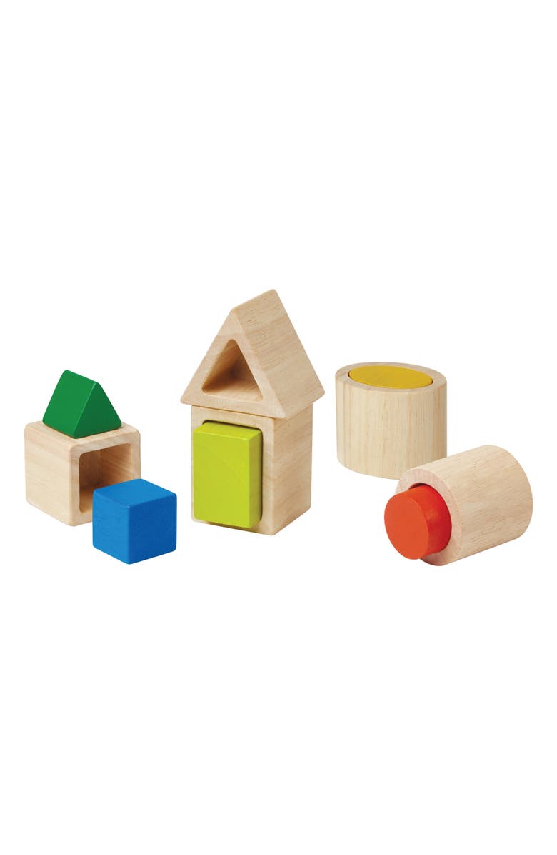 PlanToys<sup>®</sup> Geo Matching Block Playset, Alternate, color, Assorted