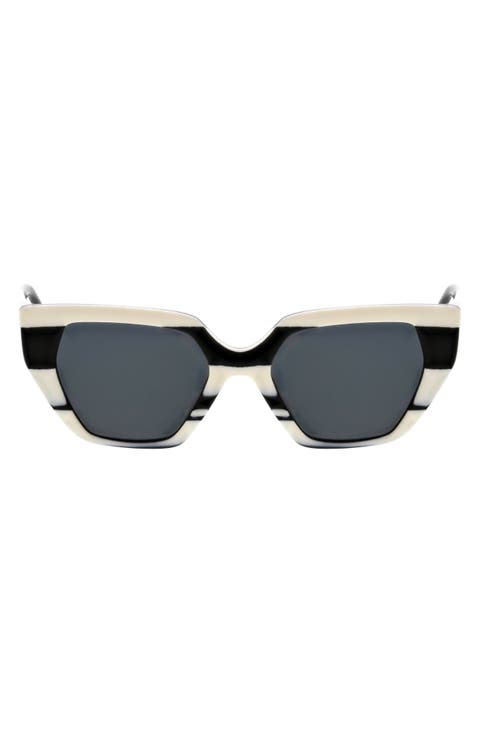 51mm Square Cat Eye Sunglasses
