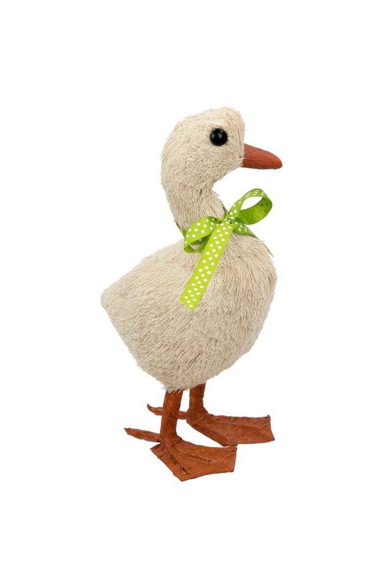 Northlight Duck with Polka-Dot Bow Easter Decoration - 8", Alternate, color, 