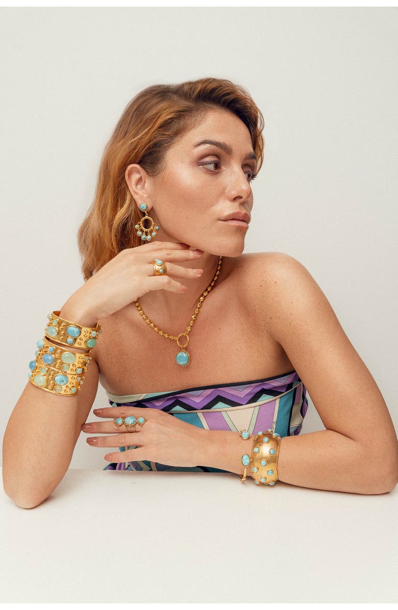 SYLVIA TOLEDANO Dune Ring, Alternate, color, Blue