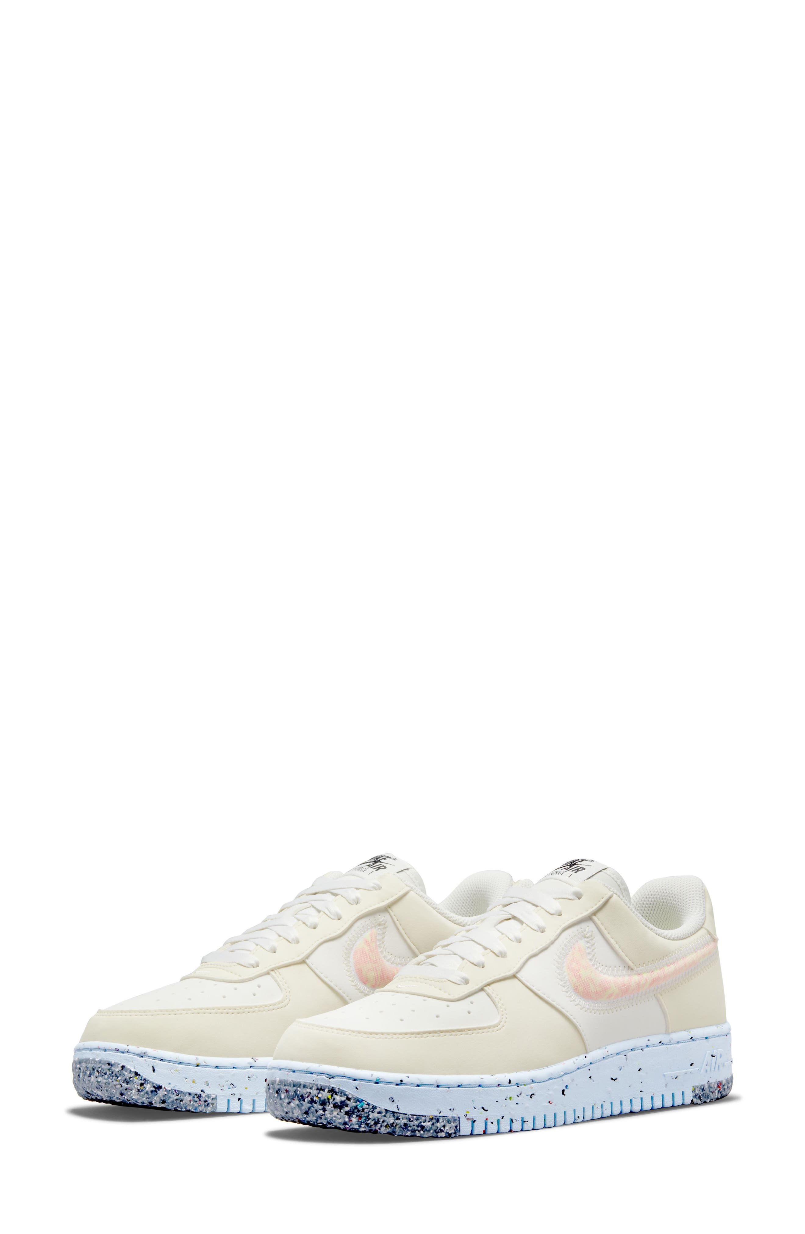 Air Force 1 Crater Sneaker, Main, color, SAIL/ COCONUT MILK/ VOLT