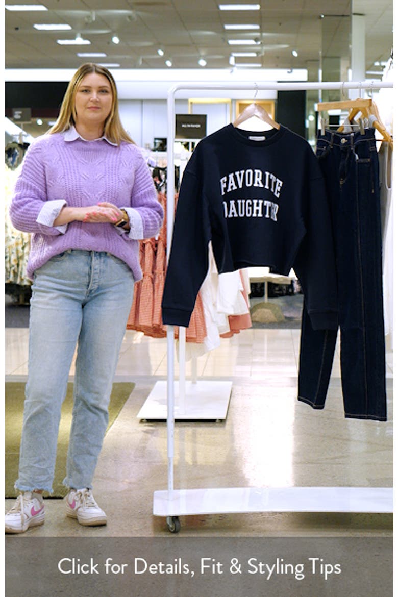 Cropped Collegiate Sweatshirt video