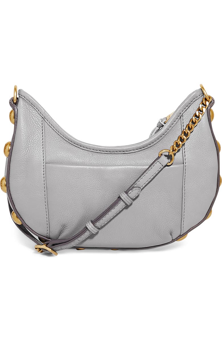 AIMEE Way Out Leather Crossbody Bag, Alternate, color, Cool Grey