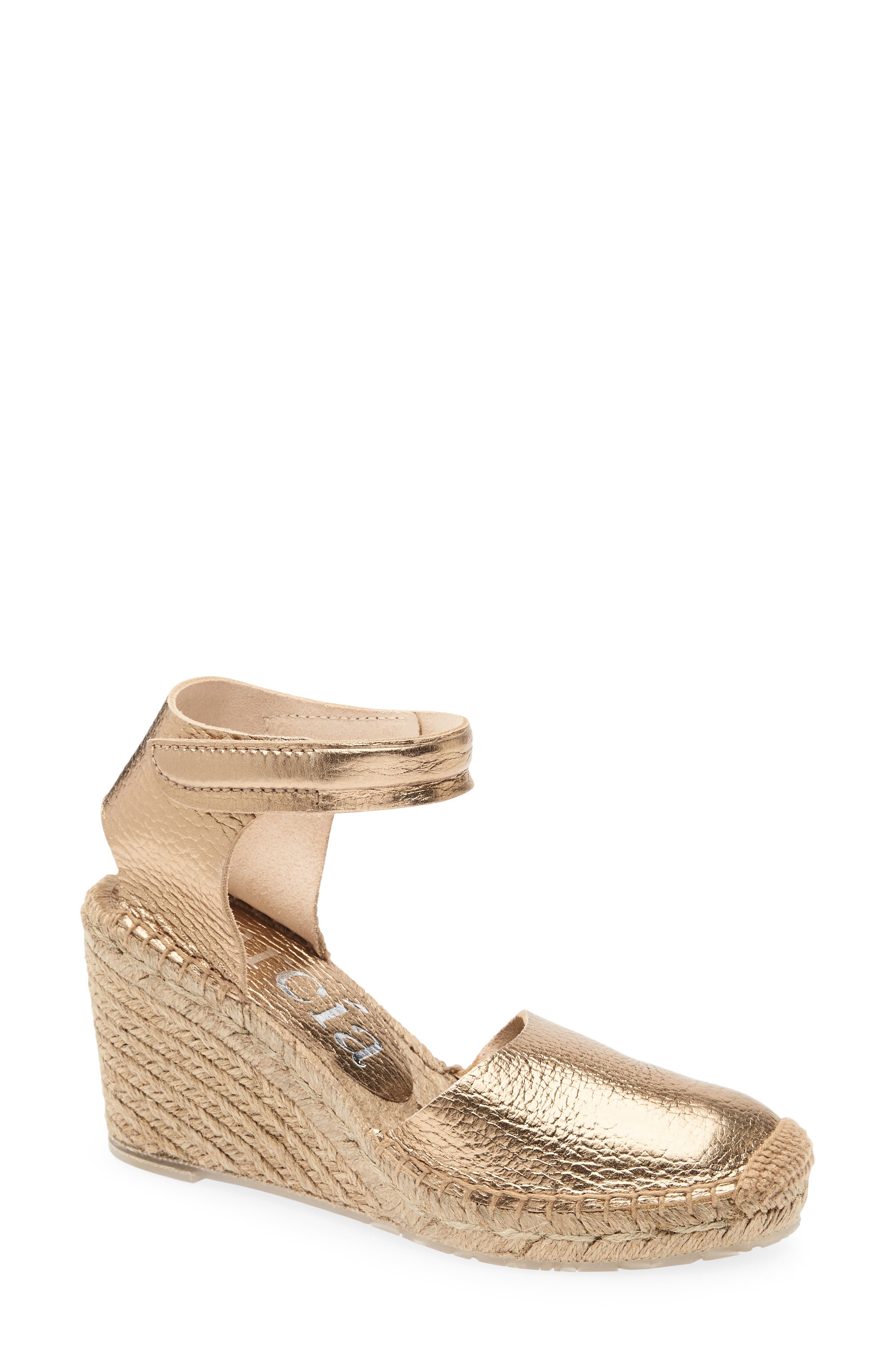 Pedro Garcia Odal Espadrille Sandal, Main, color, Cava Cervo Lame