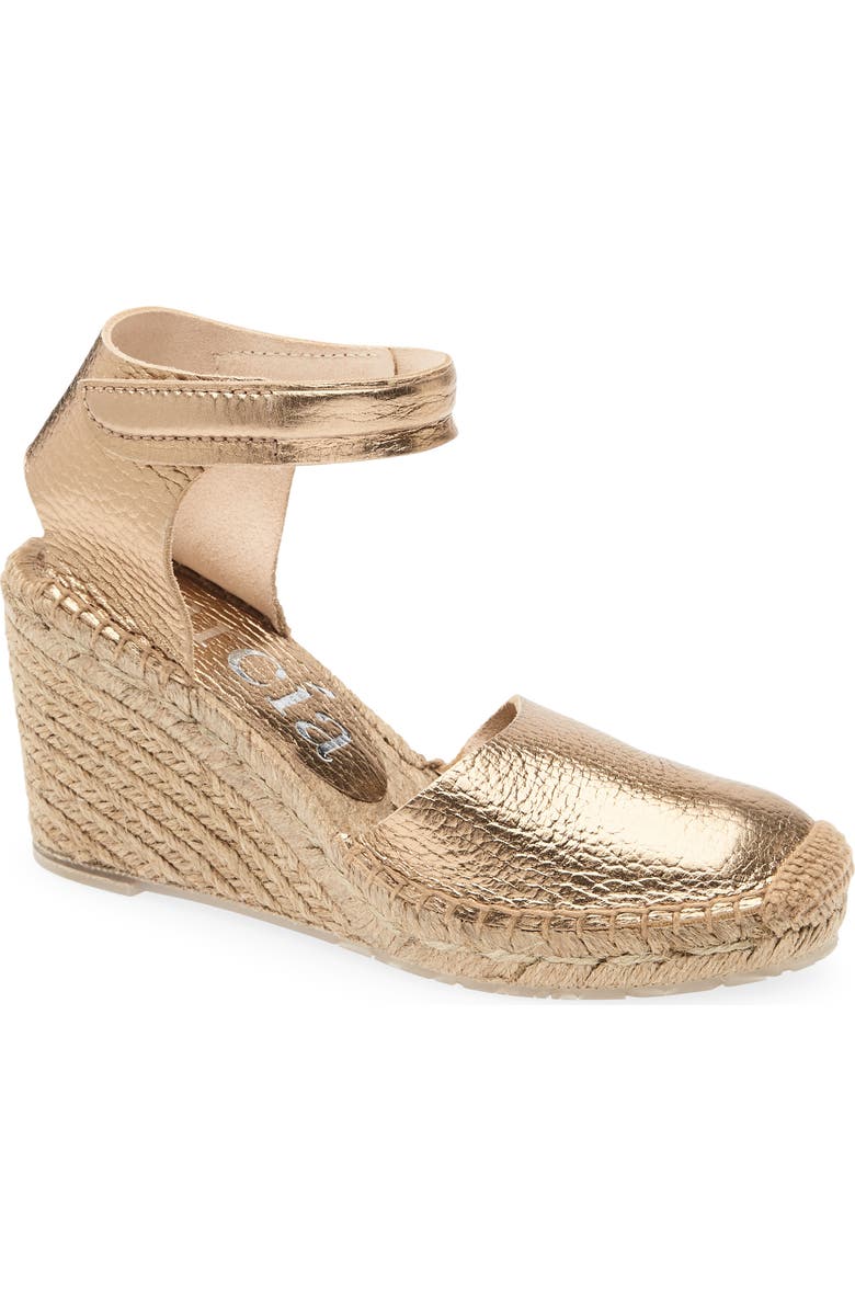 Pedro Garcia Odal Espadrille Sandal, Main, color, Cava Cervo Lame