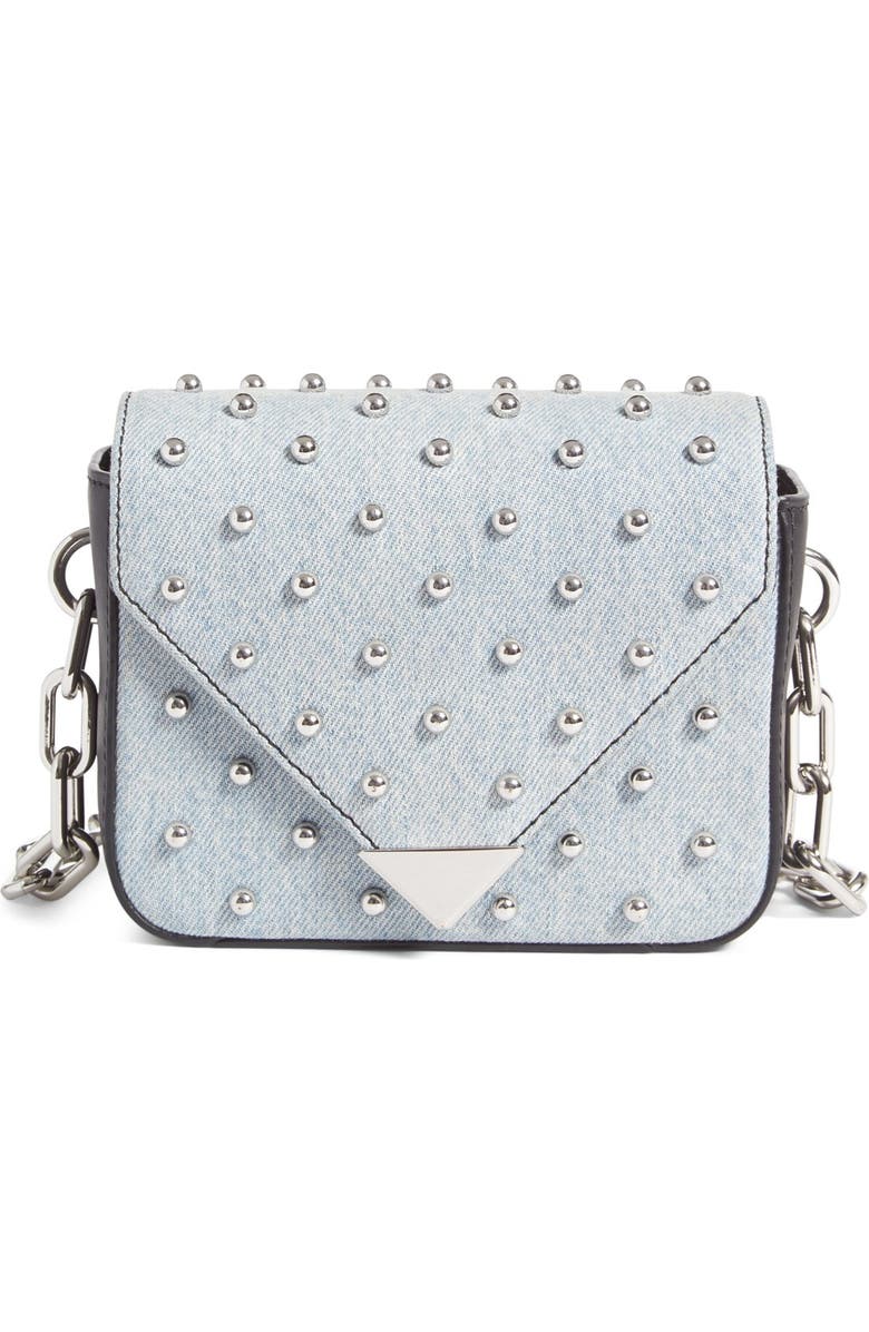 Alexander Wang Mini Prisma Studded Crossbody Bag, Main, color,
