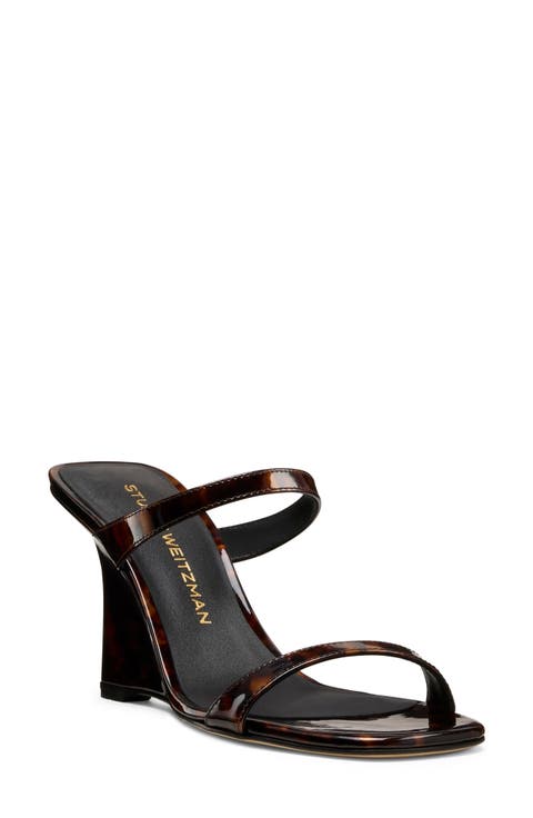 Vinnie 85 Patent Leather Wedge Slide Sandal (Women)