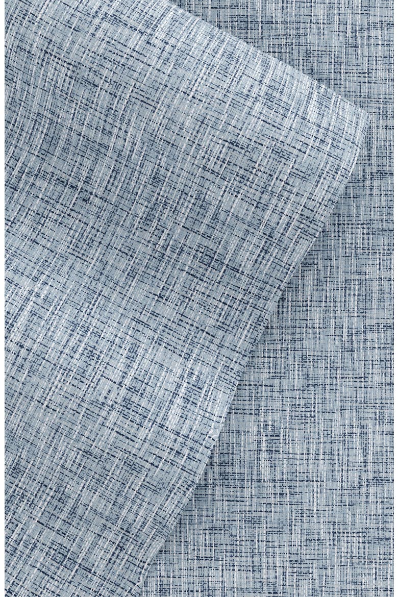 HOME SPUN Premium Ultra Soft Chambray Style Pattern 4-Piece Bed Sheets Set, Alternate, color, LIGHT BLUE
