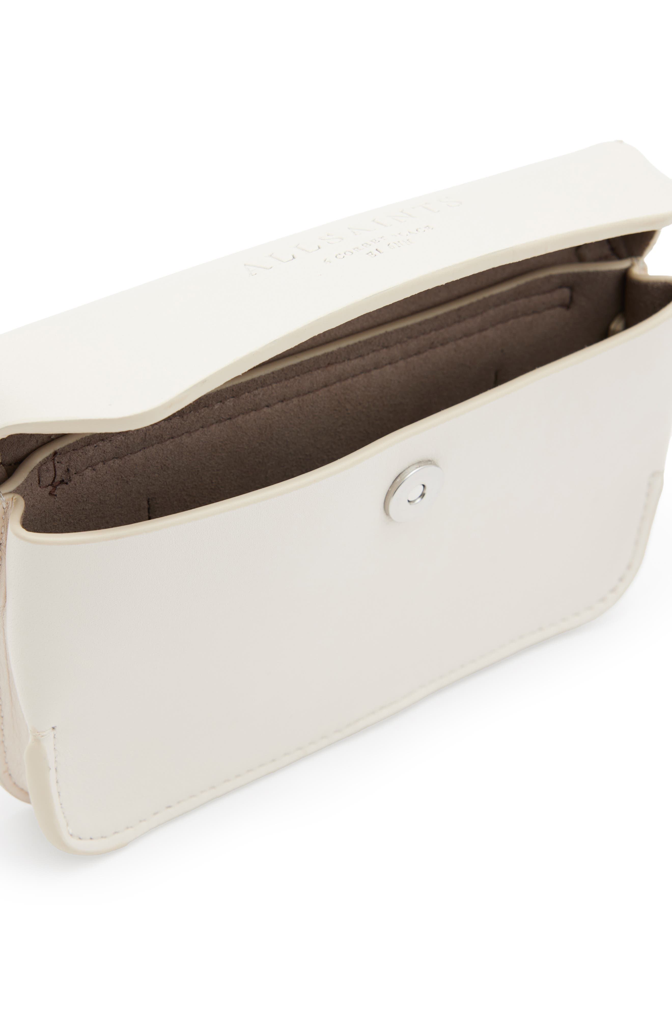 AllSaints Zoe Leather Crossbody Bag, Alternate, color, 