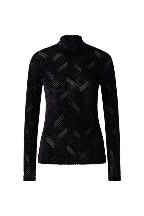 Cherie Velvet Long-sleeve Top