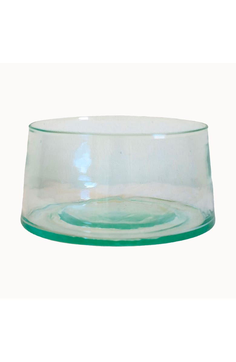Apartment F Moroccan Blown Glass Salad Bowl, Main, color, Clear