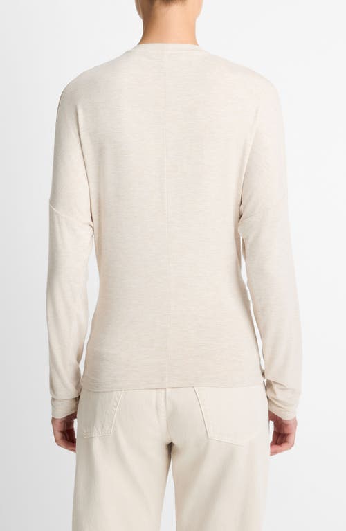 Vince Drape Knit Top In White