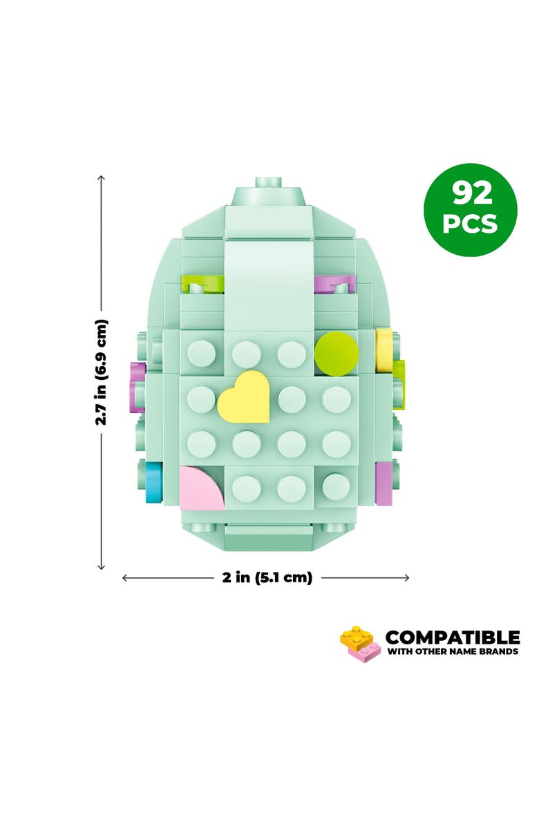 Brickcraft Easter DIY Egg Building Set, Alternate, color, White