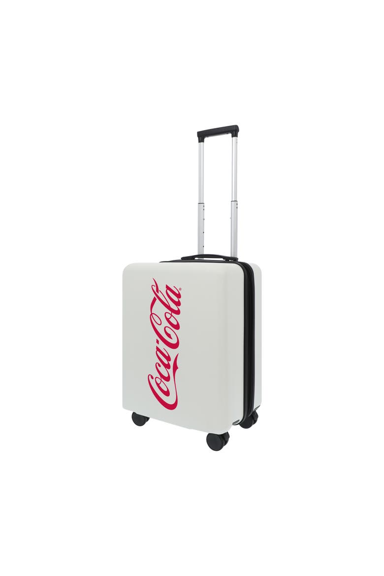 COCA COLA 22.5" CARRY-ON LUGGAGE, Main, color, WHITE