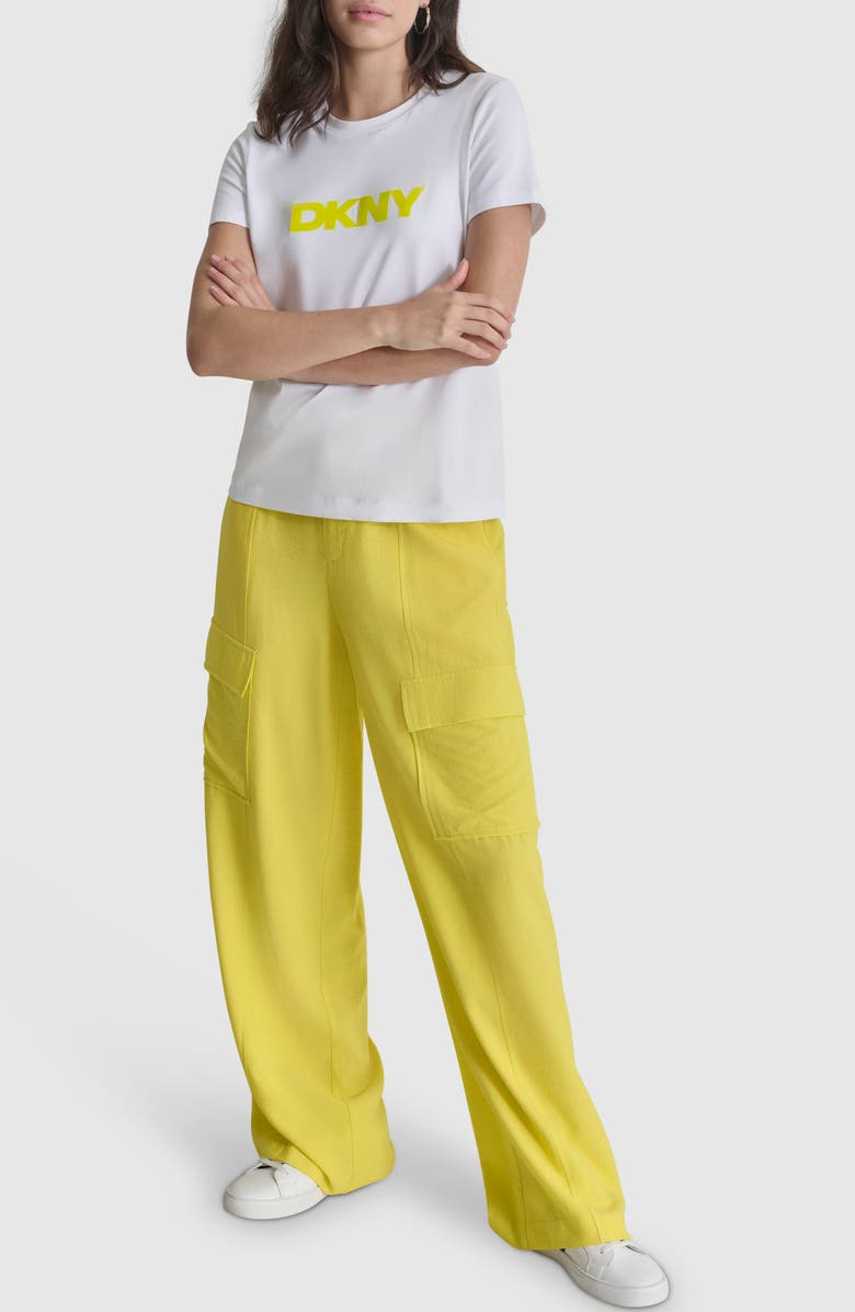 DKNY Neon Logo Cotton Graphic T-Shirt, Alternate, color, 