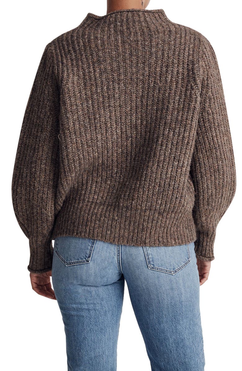 Madewell Loretto Funnel Neck Sweater, Alternate, color, 