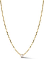 GLAZE JEWELRY Cubic ZIrconia Curb Chain Necklace