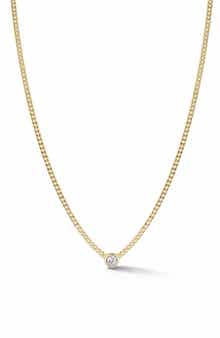 GLAZE JEWELRY Cubic ZIrconia Curb Chain Necklace