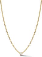 GLAZE JEWELRY Cubic ZIrconia Curb Chain Necklace