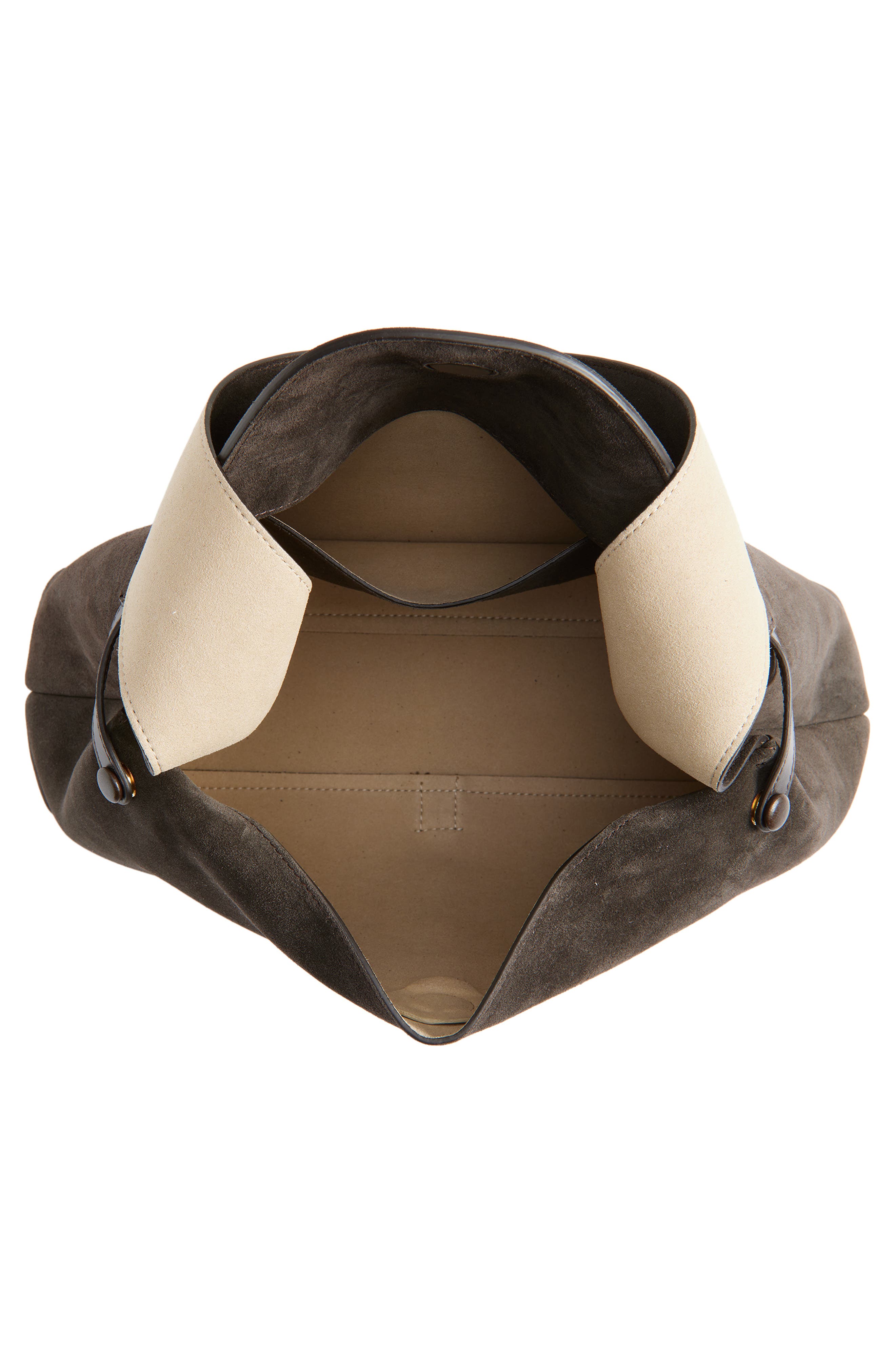 Ree Projects Florencia Soft Pebble Grain Leather Shoulder Bag, Alternate, color, Ebony