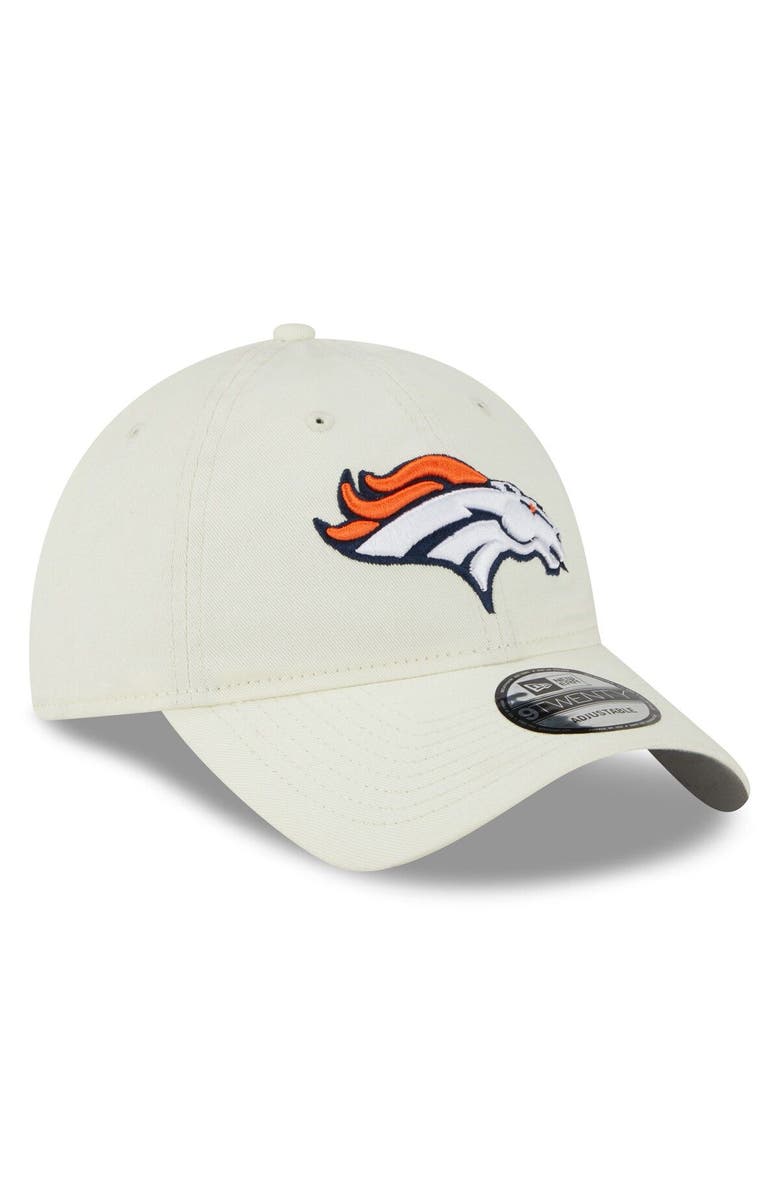 New Era Men's New Era Cream Denver Broncos Core Classic 2.0 9TWENTY Adjustable Hat, Alternate, color, 
