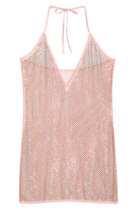 Mirage Crystal Mesh Chemise & G-String Set (Plus)