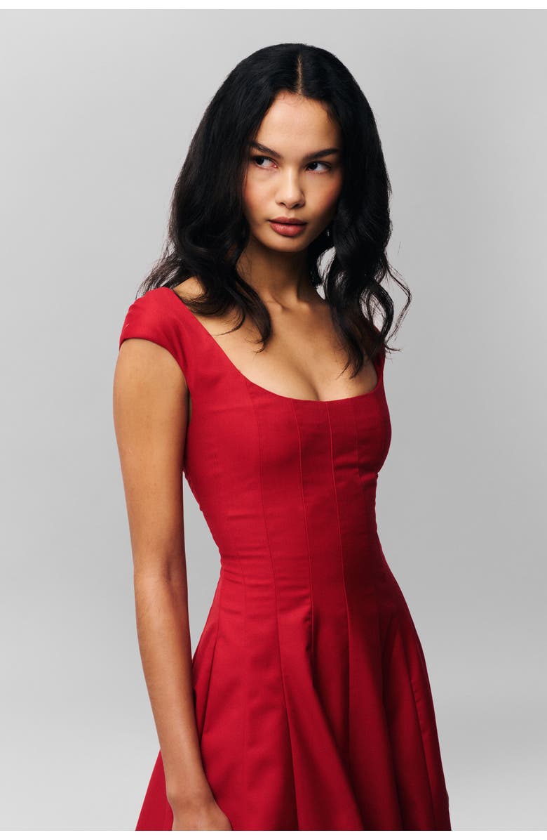 Guizio Leila Dress, Alternate, color, Red Love