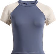 NikeSKIMS Crop Short Sleeve Baseball T-Shirt