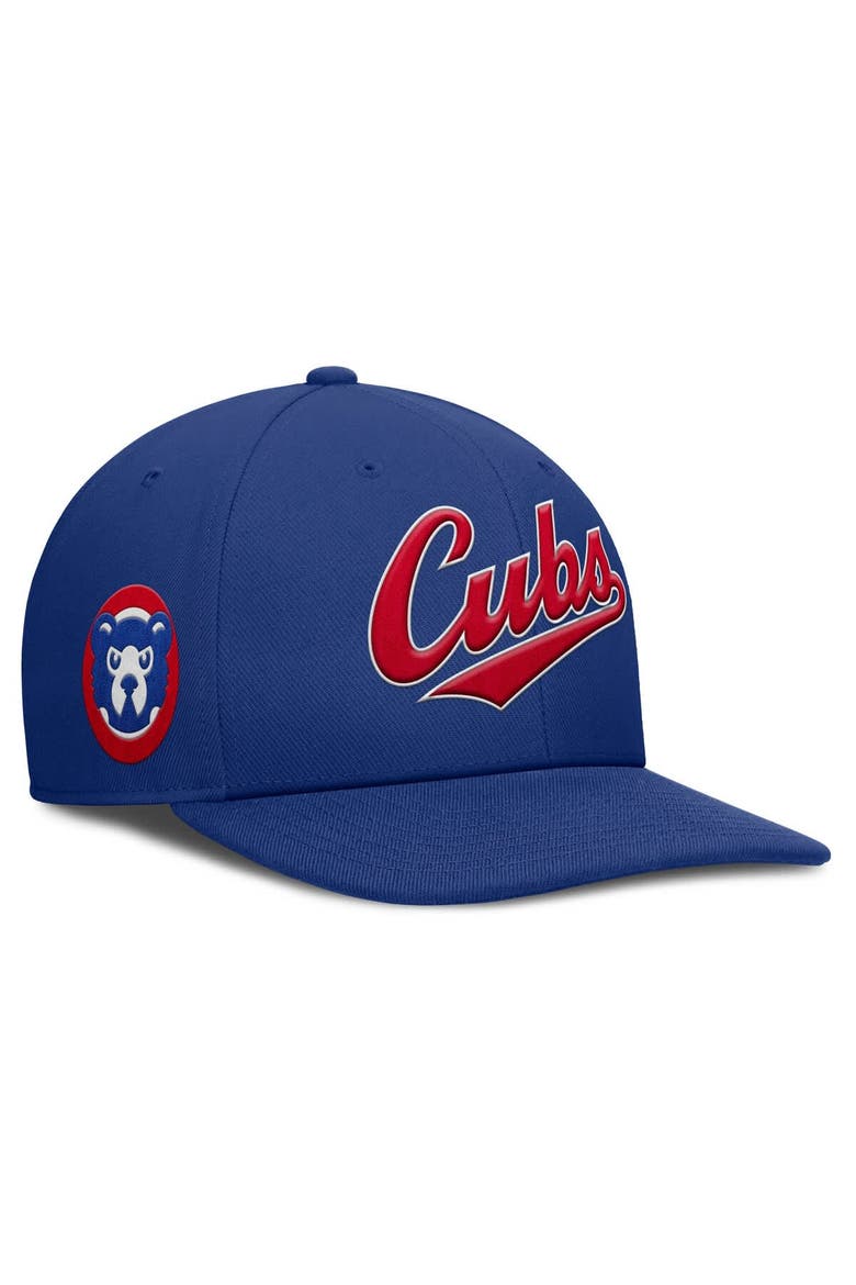 Men's Nike Royal Chicago Cubs Pro Performance Snapback Hat, Main, color, Royal