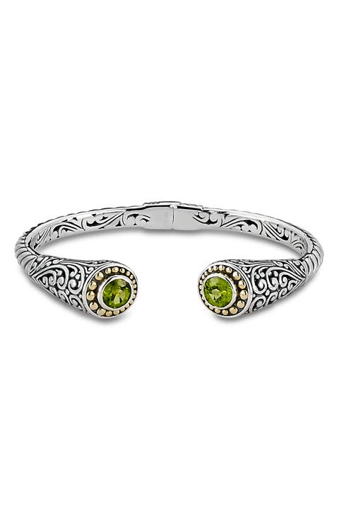 Tipped Two-Tone Bangle