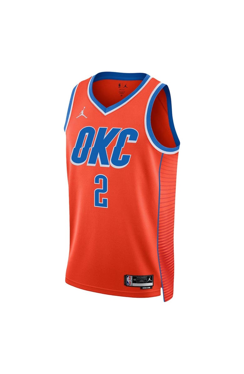 Jordan Brand Unisex Jordan Brand Shai Gilgeous-Alexander Orange Oklahoma City Thunder Swingman Jersey - Statement Edition, Alternate, color, Orange