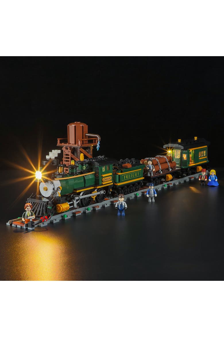 Wild West Freight Train Lighting Building Set Model OW1524F, Alternate, color, Multicolor