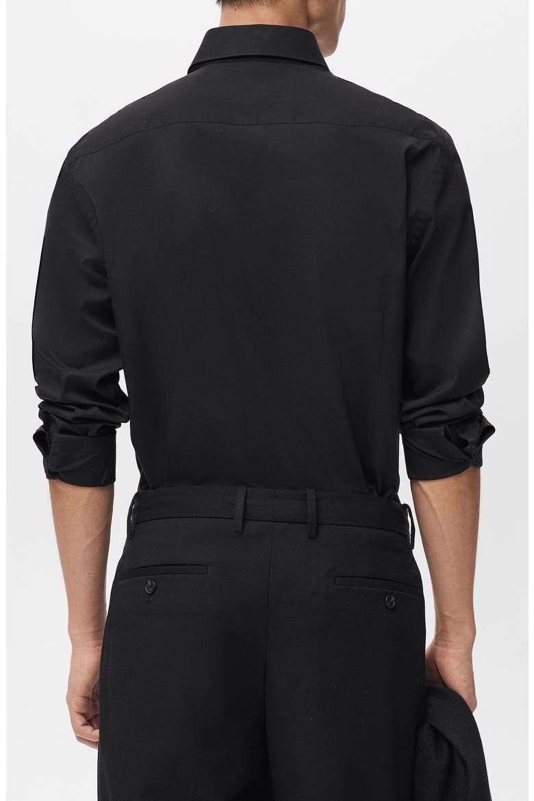 Regular Fit Cotton Oxford Cloth Button-Up Shirt, Alternate, color, BLACK