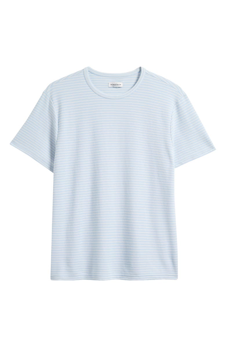 Nordstrom Feeder Stripe Cotton T-Shirt, Alternate, color, Blue Paul Stripe