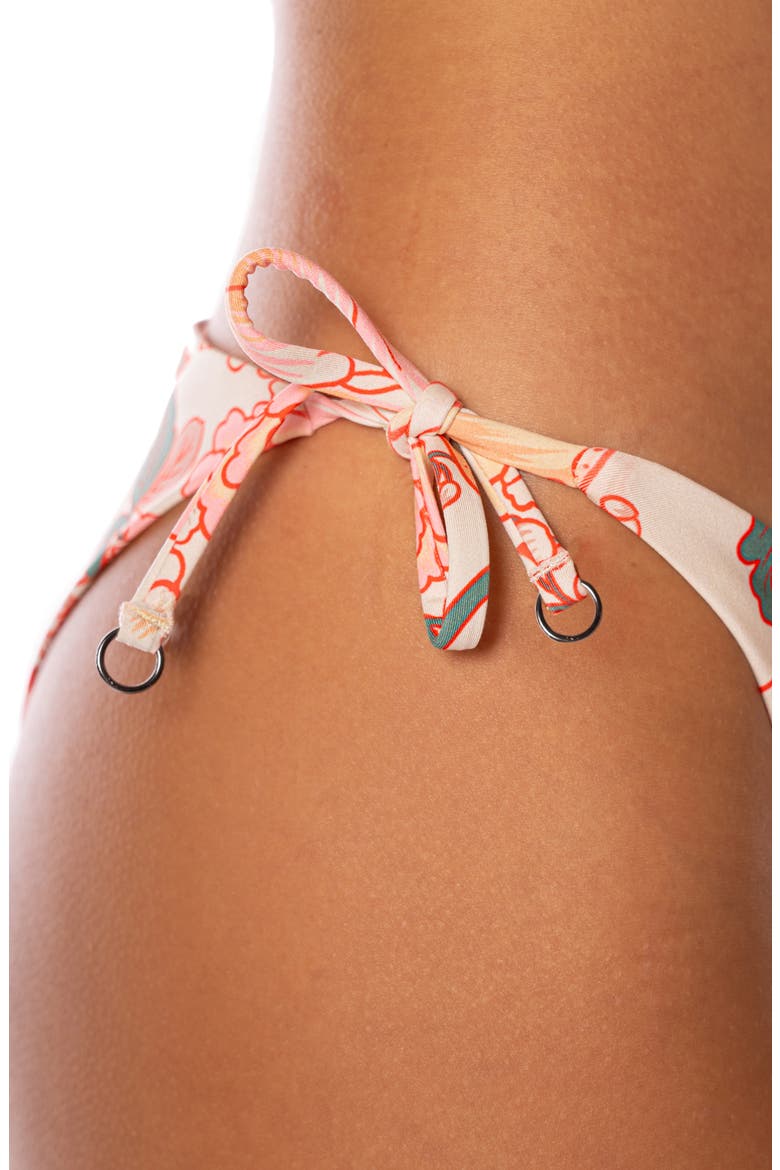 Japanese Summer Sun Reversible Side Tie Bikini Bottoms, Alternate, color, OPEN BEIGE