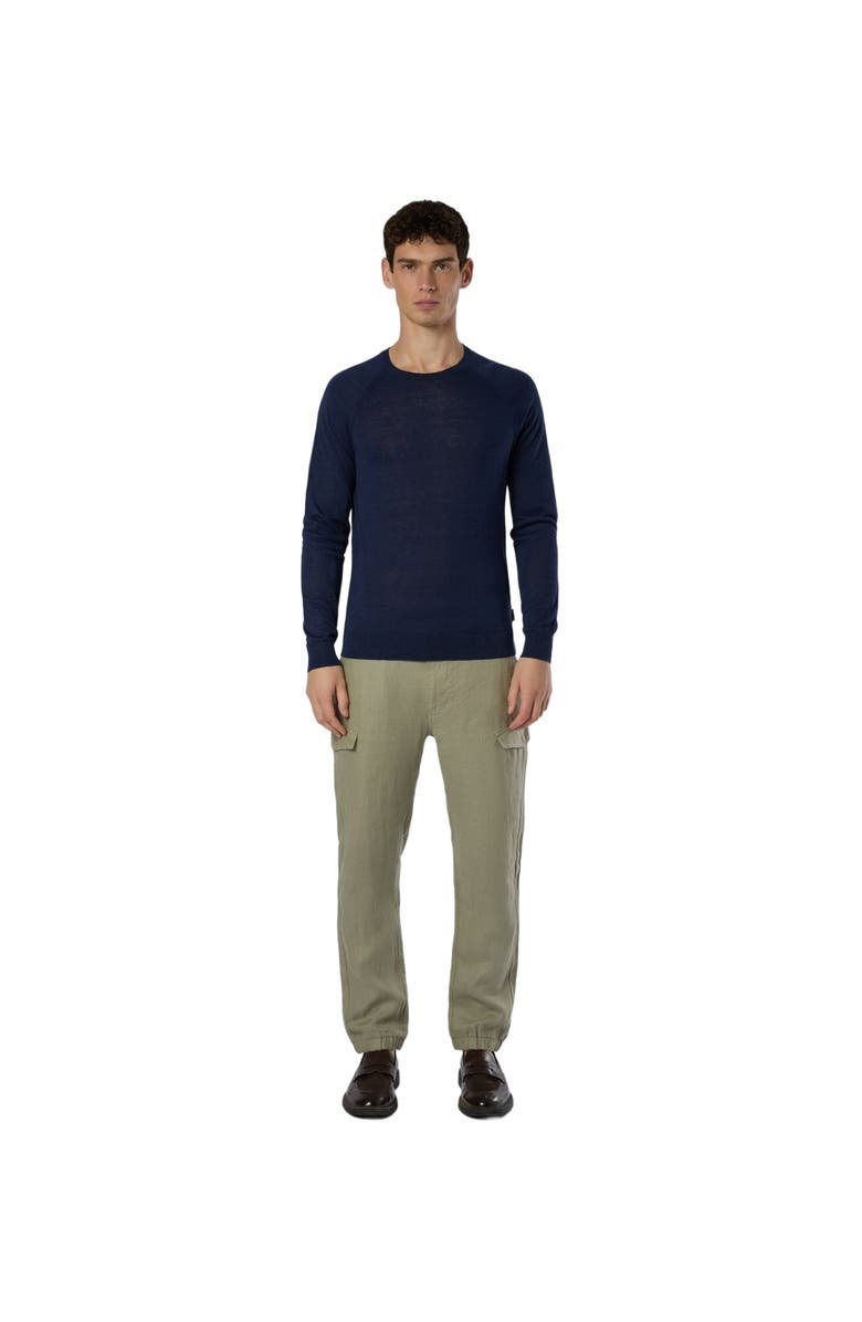 Onia Linen Raglan Sweater, Alternate, color, Deep Navy
