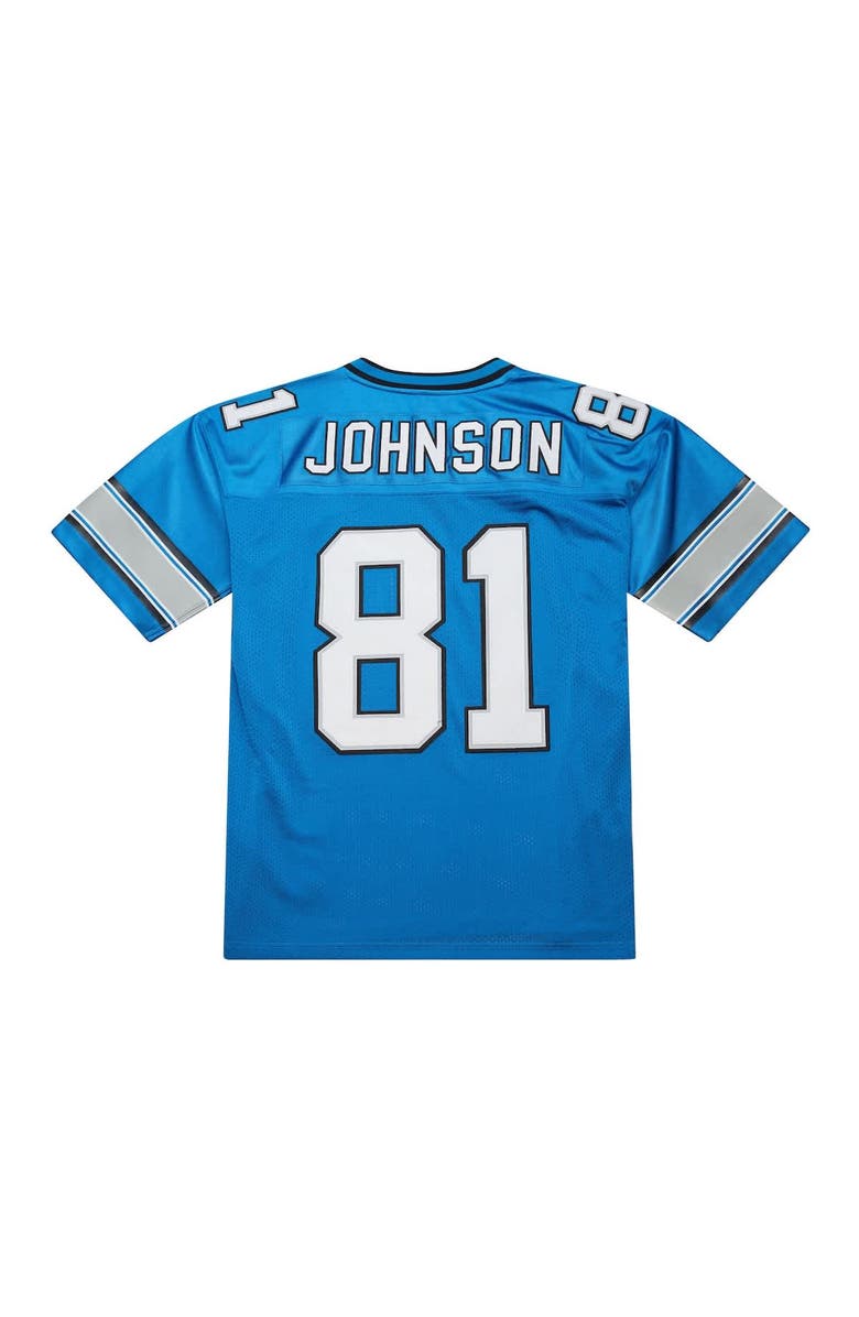 Mitchell & Ness Men's Mitchell & Ness Calvin Johnson Blue Detroit Lions 2007 Authentic Throwback Retired Player Jersey, Alternate, color, Blue