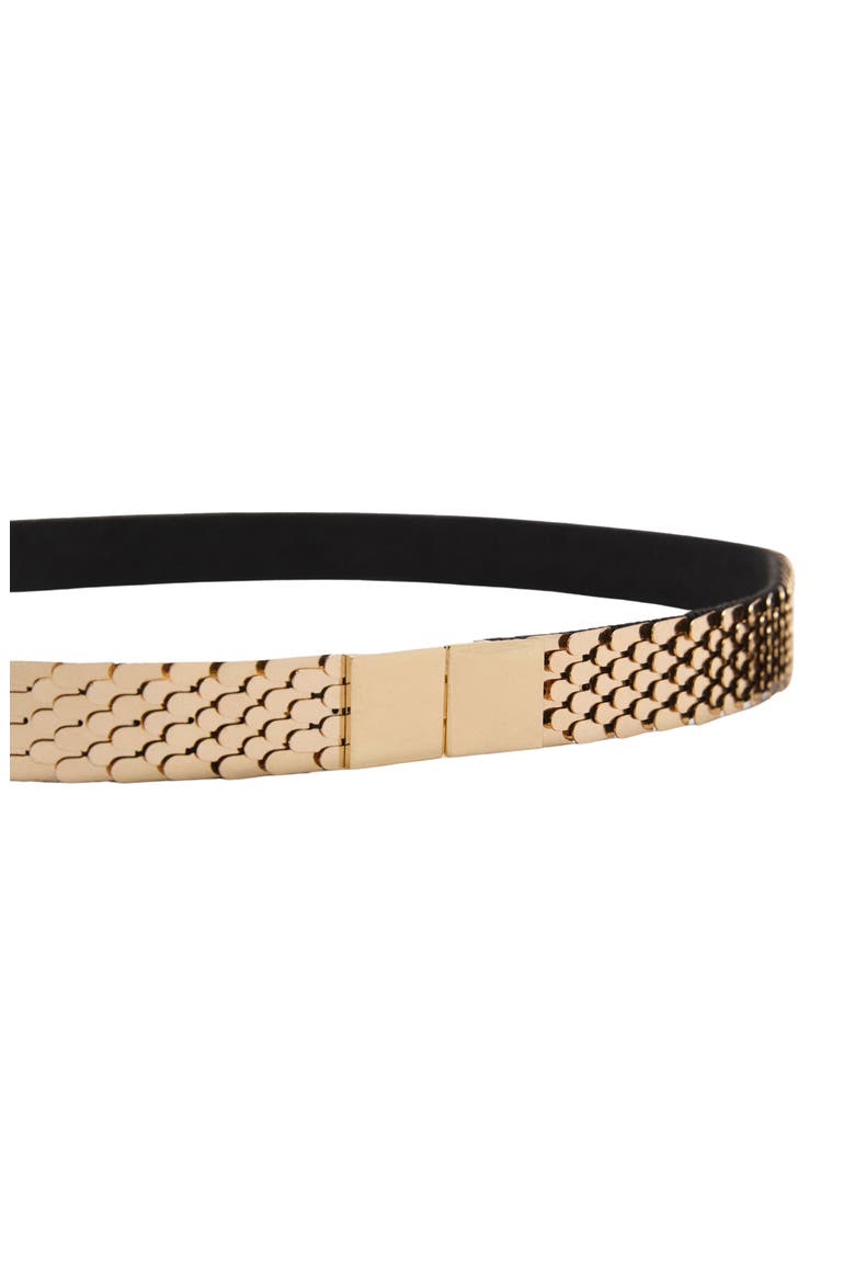 Metal Scale Belt, Alternate, color, GOLD