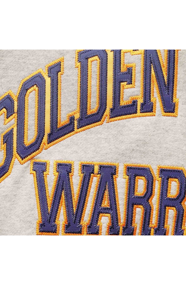 Mitchell & Ness Men's Mitchell & Ness Baron Davis Heathered Gray Golden State Warriors Big & Tall Name & Number Pullover Hoodie, Alternate, color,