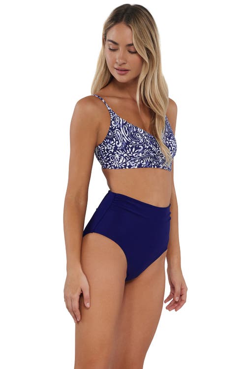 Shop Sunsets Capri High Waist Bikini Swim Bottoms In Marina