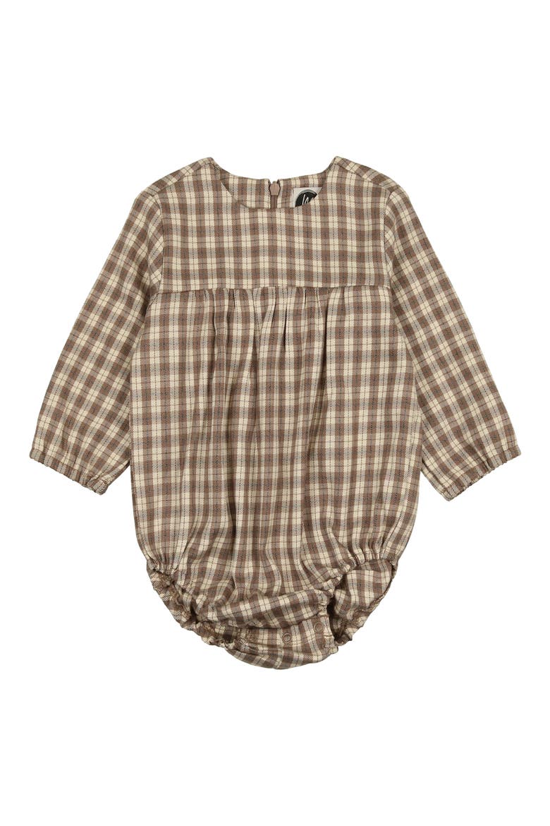 Autumn Plaid Bodysuit, Main, color, BEIGE
