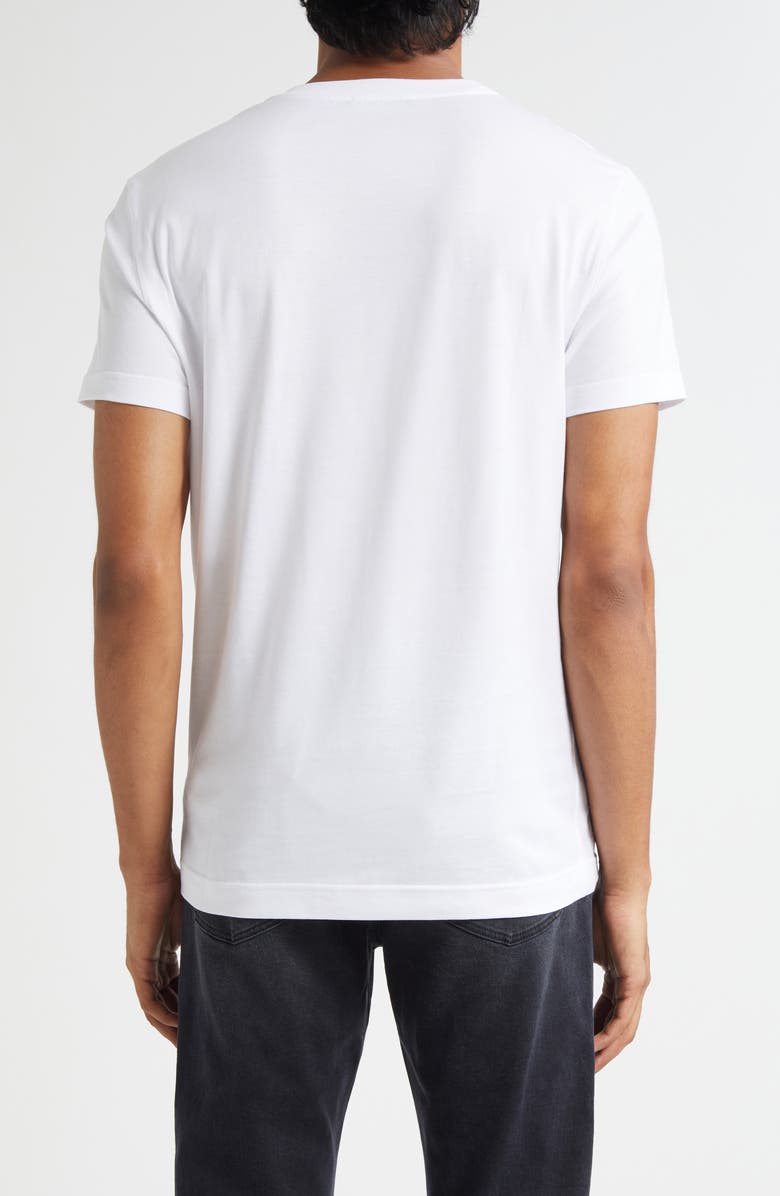 Dolce&Gabbana Flocked Logo T-Shirt, Alternate, color, W0800 Bianco Ottico